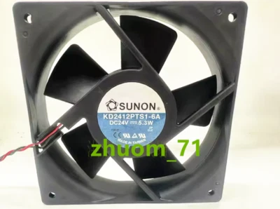 1PC SUNON 12025 24V 5.3W 12cm KD2412PTS1-6A inverter cooling fan - Image 1 of 3