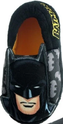 JUNGEN BATMAN OVIS ALINE OFFIZIELLE FIGUR SLIPPER HAUSSCHUHE GRÖßE UK 8 bis Junior 2