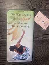 She Who Kneels Before God Can Stand African American Woman Zippered Wallet
