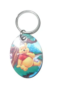 Disney WINNIE THE POOH BEAR BY A TREE  Key Ring - Picture 1 of 1