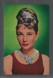 1960 AUDREY HEPBURN Card School of Dancing Joy Amsterdam # 25 RARE BEAUTY