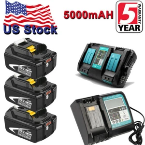 BL1850B 18V 5AH per Makita batteria agli ioni di litio BL1860B BL1830B BL1840B LXT400 US - Foto 1 di 30
