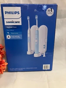 Cepillo de dientes eléctrico recargable Philips Sonicare Optimal Clean paquete de 2 hx6829/77 - Imagen 1 de 3