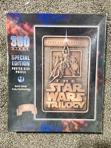 New Milton Bradley Star Wars Trilogy 300 PC Special Edition Puzzle Sealed - Picture 1 of 3