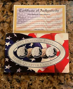 2003 P Neuwertig Platinum Edition State Quarter Collection 5-teiliges Set COA (#124) - Bild 1 von 3