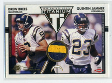 2002 Pacific Private Stock Titanium #d 151/500 Drew Brees Quintin Jammer Patch
