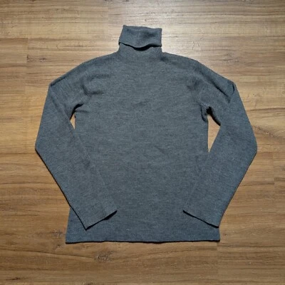 VTG Eddie Bauer Turtleneck Sweatshirt Women's Small Gray Wool Blend Basic Casual - Image 1 of 4