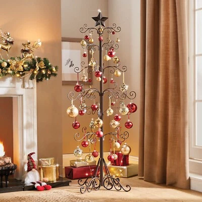 COOPERS OF STORTFORD Floor-Standing Metal Christmas Tree Sculptural 48cm Tall
