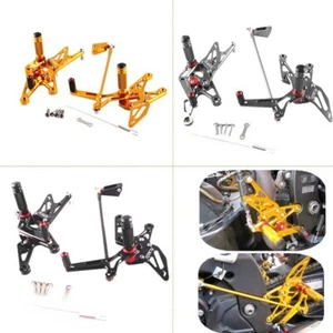 For Yamaha YZF R1 2007 2008 CNC Adjustable Footpegs Rearset Foot Pegs - Bild 1 von 9