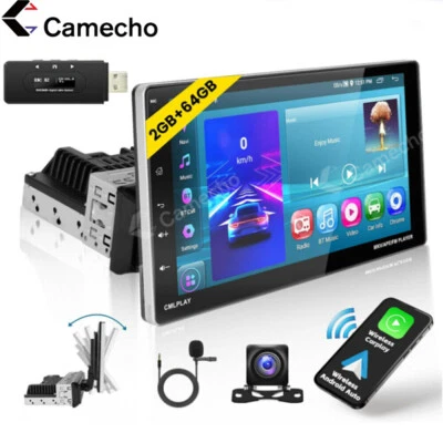 DAB+ Autoradio 1DIN Android 13 Carplay Navi WIFI RDS Drehbarer Bildschirm Kamera - Bild 1 von 4