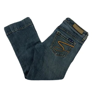 Seven 7 Premium Womens Size 25 Dark Washed 5 Pocket Denim Capri Jeans - Picture 1 of 11