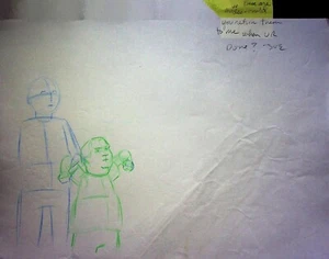 KING OF THE HILL 2005 Produktionsfigur handgezeichnet Layout Kunst FILM ROMAN - Bild 1 von 2