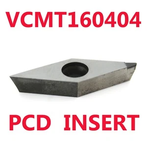 Insertos de torno de carburo de corte de cobre no ferrosos 1 pieza VCMT160404 PCD no ferrosos - Imagen 1 de 3