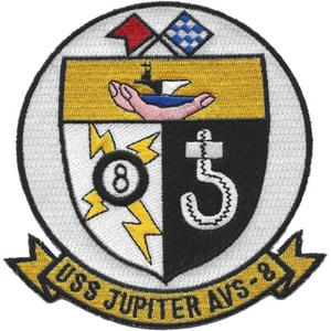 USS Jupiter AVS-8 Aviation Supply Ship Patch - Picture 1 of 6