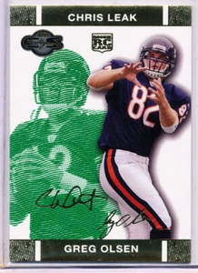 2007 TOPPS CO-SIGNERS CHANGING FACES GOLD GREEN GREG OLSEN/CHRIS LEAK RC 015/249 - Picture 1 of 1