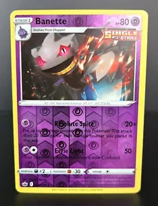 Pokémon TCG - BANETTE - 063/198 - Reverse Holo Rare - Chilling Reign 2021 - NM+ - Picture 1 of 1