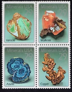 Scott #2703a (2700-03) Minerals Block of 4 Stamps - MNH - Picture 1 of 1