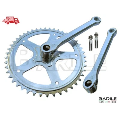 BARILEAGRIBIKE Guarnitura + Braccio Pedivella Bici Bacchetta - Olanda - Graziella 46 Denti