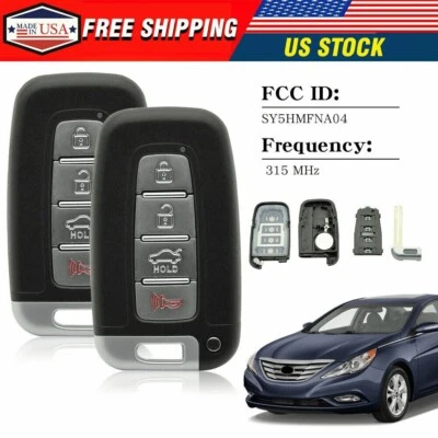 2 para 2011 2012 2013 Kia Sorento Optima Rio Forte Hyundai Sonata mando a distancia llavero Foto 1 de 4