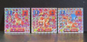 CHARMANDER/CHARMELEON/CHARIZARD AMADA STICKER 1997 VINTAGE HOLO POKEMON STICKER - Picture 1 of 2