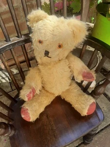 Antique Vintage sweet Jointed Cute Teddy Bear pansy - Picture 1 of 6