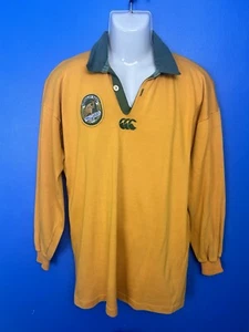 Vintage Wallabies 1990s Long Sleeve Size Large - Canterbury - Original Coat Arm - Picture 1 of 10