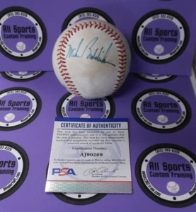 Mike Boddicker Red Sox Orioles Brewers 83 WS Autographed Baseball PSA #AJ90269 - Picture 1 of 9