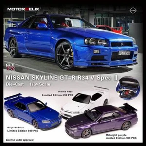 Nissan Skyline GT-R R34 V Spec II,Scale 1:64 by Motorhelix - Picture 1 of 9