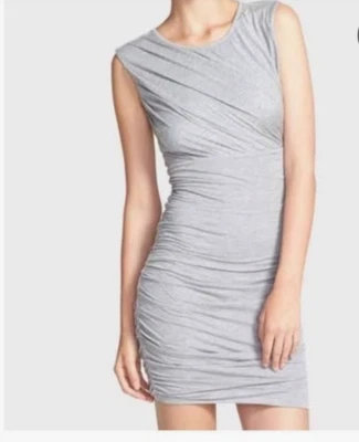 Vestido de jersey acanalado Diane Von Furstenberg Angelina para mujer gris mediano mezcla de seda Foto 1 de 4