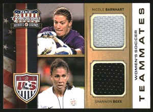 2012 Americana Heroes Legends  Soccer Teammates Dual Materials Barnhart Boxx /99