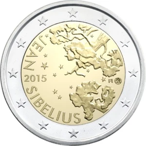 2 euro commemorativo Finlandia 2015 - Sibelius - Imagen 1 de 1