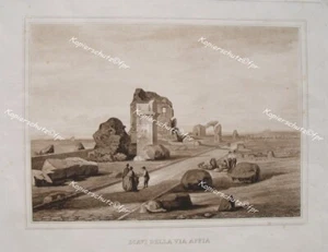 Scavi Della Via Appia Rom Roma Mausoleum Grabmahl Ruine Ausgrabung Archäologie - Bild 1 von 2