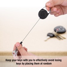 60cm Portachiavi Retrattile Estensibile Antifurto Allungabile Block Shaft