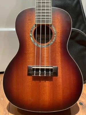 Cordoba 15CM-E SB Electric Concert Size Mahogny Uke Ukulele w Padded Case - Image 1 of 4