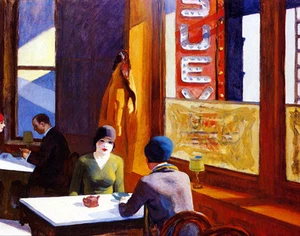Edward Hopper Chop Suey Canvas Print 16 x 20 - Picture 1 of 4