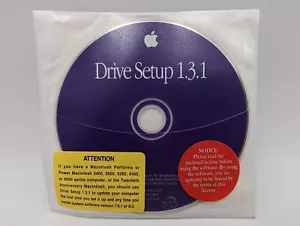 Apple Drive Setup 1.3.1 For Power Mac 5400, 5500, 6360, 6400, 6500, 20th Anni CD - Picture 1 of 6