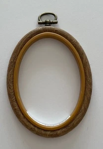 1 Oval Flexi Hoop Woodgrain Effect  2.5 x 3.5 inches - Picture 1 of 1