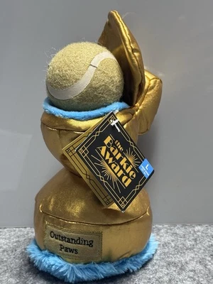 BARK Dog toy Outstanding Paws golden glove ball trophy crackly sound very Good - Image 1 of 4