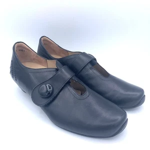 Kumfs Ziera Black Leather Mary Jane Comfort Shoes Women’s NZ 40 US 9 - Picture 1 of 11