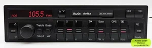 Audi Delta CC Kasetten Radio Original Blaupunkt Autoradio mit Code 22cm - Bild 1 von 7