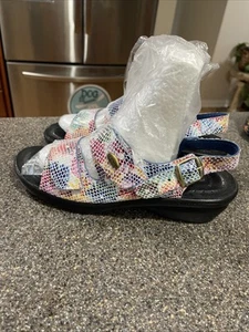 Flexus By Spring Step Anatomic Women’s Leather Sandals Made In Italy Size 9 - Picture 1 of 12