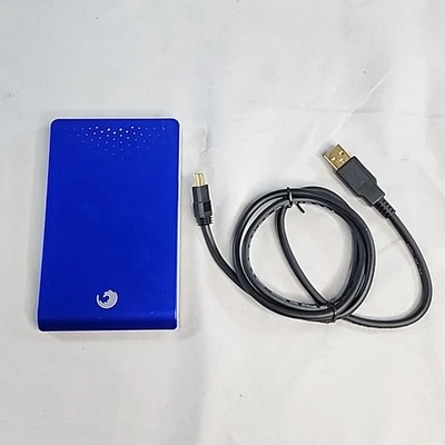 Seagate FreeAgent Go 320 GB External Hard Drive 9KX2AG-500 USB 2.0 -Blue - Image 1 of 4