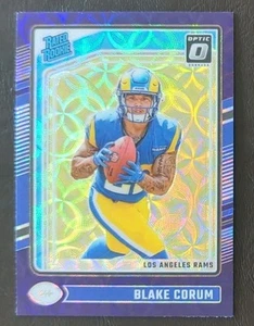 2024 Donruss Optic Blake Corum RC Rated Rookie Viola Cannocchiale da puntamento Prizm #208 - Foto 1 di 2
