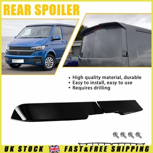 Rear Roof Spoiler For Volkswagen Transporter T6 2015-21 Gloss Black Accessories - Picture 1 of 10