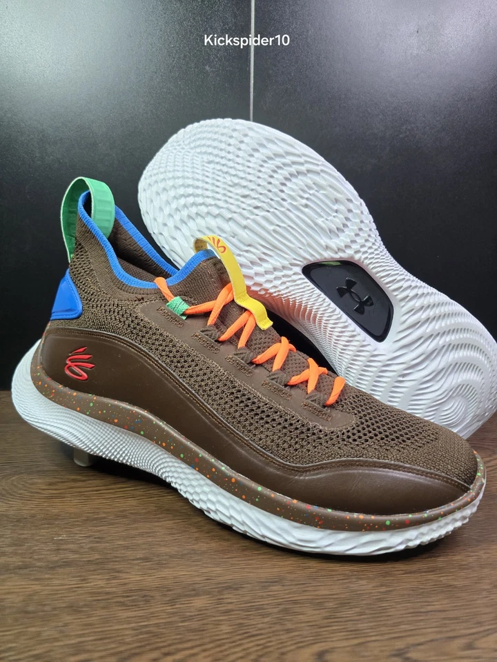 Tênis de basquete masculino Under Armour Curry 8 TB M&M tamanho 12/feminino tamanho 13,5 RARO  - Imagem 1 de 1