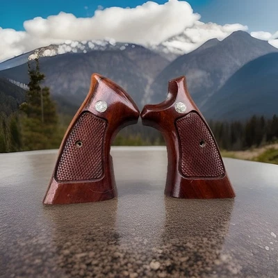 原装复古 Smith & Wesson S&W 目标握把 K & L 框架方形臀部很好 — 第 1/3 张图片