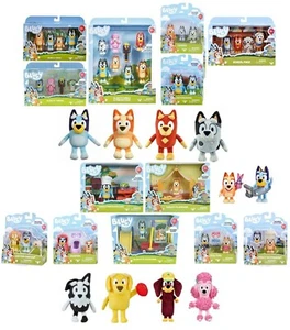 BLUEY FIGURES PACKS FAMILY Plush FRIENDS BANDIT CHILI BINGO SOCKS HONEY RUSTY - Picture 1 of 25
