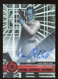 LARS MIKKELSON 2017 Star Wars High Tek GROSSADMIRAL THRAWN AUTO Autogramm SP - Bild 1 von 1