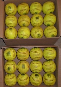Worth 12 USA Hot Dot Slowpitch Softballs - 6 Pack | Dick's Sporting Goods