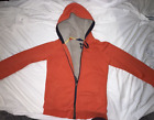 Fleece Lined Full Zip Hoodie BODEN Orange Cotton Size S